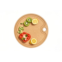 Großhandel runde Schneide bretter für Küchen geschirrs püler Chaucherie Board Set mit Juice Groove Custom Composite Schneide brett