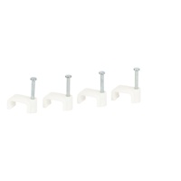 Clips de câbles plats en PE de marque HONT, clips à clous circulaires 9 mm, noir, blanc, gris, qualité excellente, gestion des câbles, accessoires électriques