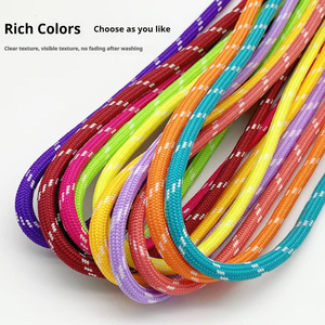 Sepatu olahraga tali sepatu poliester 5mm mode renda sepatu olahraga pola Spiral titik seri Miu untuk sepatu bot Martin - Product Image 4