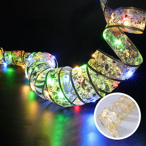Led thắp sáng kỳ nghỉ đồ trang trí 10m thay đổi màu sắc LED kỳ nghỉ ánh Sáng Cây giáng sinh Ribbon đèn kỳ nghỉ sống đèn - Product Image 3