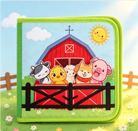 Nouveau design, livre d'activités en feutre sur le thème de la ferme / livre sensoriel pour tout-petits, jouet sensoriel pour tout-petits, livre silencieux sur la ferme