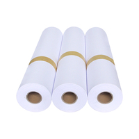 Rollo de papel plotter Cad blanco personalizado de 80g para prendas de vestir en uso de oficina