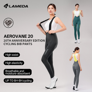 <span class=keywords><strong>Pantaloni</strong></span> da Ciclismo Invernali Antivento da <span class=keywords><strong>Donna</strong></span> con Bretelle, Vita Alta, Termici in Pile, Abbigliamento da Ciclismo con Imbottitura in Gel 3D - Product Image 2