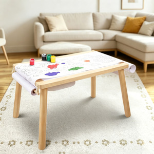 Mesa de Juego Multiusos para Niños con Almacenamiento, Organizador de Juguetes de Madera para Aprender y Comer - Product Image 4