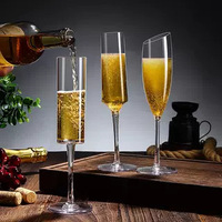 Verres à champagne en forme de diamant de 160 ml en gros, réutilisables, en acrylique transparent PC, matériau incassable pour mariages et fêtes