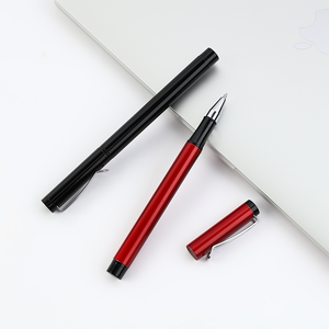 قلم تسجيل بشعار مخصص محفور بالليزر ، قلم عمل أسود مع مادة من كلوريد البولي فينيل ومواد معدنية لهدايا الشركات الخاصة - Product Image 3