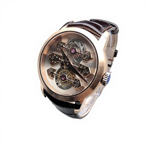 Bre-guet Men's Luxury Quartz Ronda <b>Watch</b> Opera Godfather Musical Pointer Sapphire Crystal 316L Stainless Steel <b>Case</b> Italian - Product Image 1