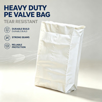 Sacs à valve en PE résistants à l'humidité, sacs scellés au fond anti-fuite haute intensité pour l'emballage de poudres industrielles