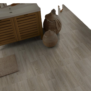 (Nuevo) Piso SPC VFLOOR Ecológico en Gris Ahumado Roble, Antideslizante, con Acabado de Madera Envejecida, Núcleo Rígido, Tablones de Vinilo SPC de Vietnam - Product Image 5
