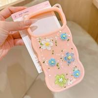 Accessoires pour étui de téléphone portable en gros Tpu Soft Cat Ears 3D Flower Cover pour Redmi Note 14 Pro 14C 15C