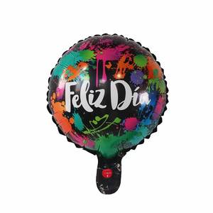 10 pollici Spagnolo Foglio di Palloncini Feliz dia buon giorno Mylar Palloncino A Elio decorazione Felice Festa di Compleanno Rotonda Baloes globos - Product Image 5