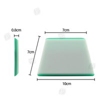 Spatule CLEZE double tranchant 2 couches en PPF, anti-rayures, en caoutchouc TPU pour l'installation de film vinyle de carrosserie et de film pour vitres de voiture