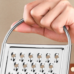 Râpe plate multifonctionnelle en acier inoxydable 3 en 1 Râpe polyvalente <span class=keywords><strong>pour</strong></span> râper le fromage, les légumes, le chocolat Râpe de cuisine - Product Image 4