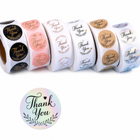 Individuelle Wasserfeste Dankeschön-Aufkleber für Kleinunternehmen-Werbung & Lebensmittel-Geschenkverpackungen Runde Klebeetiketten auf Rolle