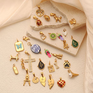 Accesorios de Joyería Dijes Colgantes para Pulsera y Collar en Acero Inoxidable Chapado en Oro de 18K Fabricante de Dijes de Alta Calidad - Product Image 1