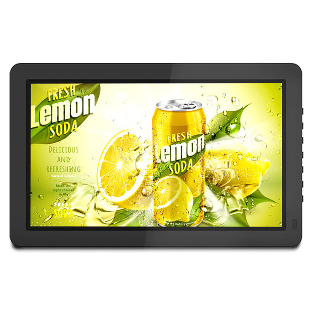 Indoor High Resolution 15.6 Inch LCD Advertising Player Digital Signage VESA Wall Mount 1 Year Built-In Speaker Portable