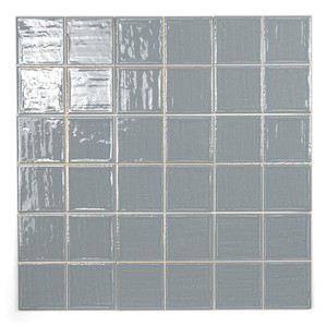 Piastrelle Boston Fog 20x20 Pretagliate, Formato 10x10, Finitura Opaca Grigia per Pareti e Pavimenti - Product Image 2