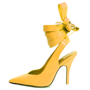 Escarpins d'été respirants à lacets, talons aiguilles souples, talon ouvert, sexy, couleur unie, grande taille 43 pour femme - Product Image 2