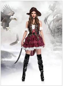 Disfraces de Halloween para Mujer, Disfraz Sexy de Pirata del Caribe, Vestido de Jack Sparrow para Mujer Adulta - Product Image 6