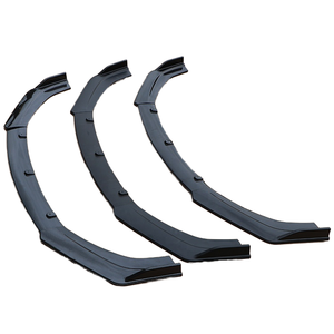 Phổ bóng đen carbon <span class=keywords><strong>front</strong></span> bumper Spoiler môi khuếch tán 3 cái thiết lập cho Honda cho Civic - Product Image 1