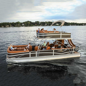 Ecocampor 27ft Sportful Luxury Double Deck aluminum Pontoon Bass Boats