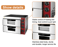 Minuterie mécanique contrôle unox convection bande transporteuse portable gaz bois rotatif dual fuel portable extérieur four à pizza