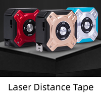 Télémètre Laser Rechargeable 2-en-1 de Qualité Industrielle et Mètre-Ruban Numérique de Haute Précision 5m avec Portée de 40m
