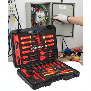 Jeu de tournevis isolés VDE en acier inoxydable, manuels, OEM, en coffret rigide, pour l'entretien mécanique - Product Image 2