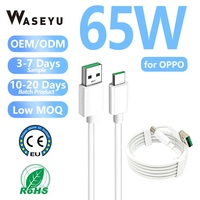 Cable de Datos USB Tipo C de Carga Súper Rápida de 65w, 1m 1.5m 2M, para Teléfonos Móviles de las Series Xiaomi y Huawei