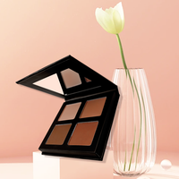 Palette de maquillage bronzante personnalisée DIY professionnelle la plus récente, poudre de contour, faible MOQ, illuminateur pour le visage avec étiquette privée