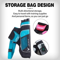 Sac de chasse pour arc recurve et flèches SPG Arrow Quiver, 3 tubes, poche de ceinture en plastique personnalisée, porte-flèches portable pour la hanche