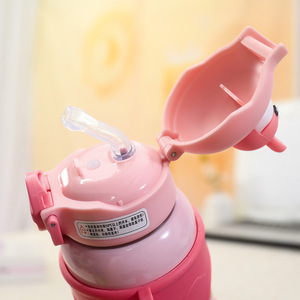 Children Stainless Steel Vacuum <b>Flask</b> Cartoon Design BPA Free Back To School Water <b>Bottle</b> With Straw Lid - Product Image 3