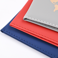 Carte d'identité porte-passeport portefeuille pince sacs pochette en cuir PU passeport housse de protection pour femmes hommes voyage passeport étui