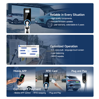 EONDRIVE Nouveau chargeur mural pour véhicules électriques 7kW 11kW 22kW AC OCPP1.6 Type 2 avec câble de 5m