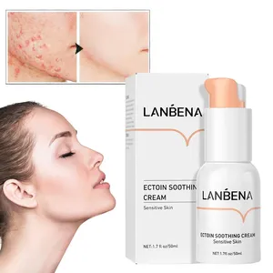 Crème réparatrice pour le visage à l'ectoïne, régénérante, lissante, hydratante, 1,7 fl oz/50 ml, pour peaux sensibles, anti-gonflement - Product Image 1