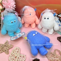 Jouet anti-stress Monstre des neiges en TPR, souple et à récupération lente, figurine mignonne de dessin animé, cadeau pour filles de 14 ans et plus