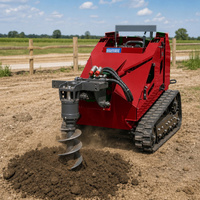 Mini Crawler Skid Steer Loader T390 3.5KN Daya Angkat 0.1m3 Kapasitas Bucket 1830mm Tinggi Pemuatan 955mm Tinggi Badan EPA EURO5