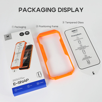 HEYBINGO Protection d'écran en verre trempé facile à installer, anti-rayures, accessoires mobiles pour IP13/14/15/16/17 Pro Max