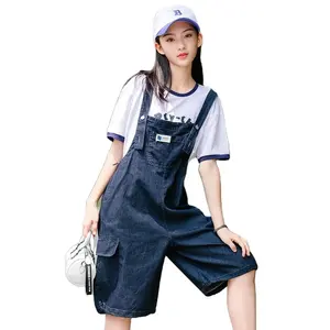 NEW Ladies Denim Suspenders Women pants Jeans Jumpsuit Suspenders Stretch Denim Women's Trousers shorts