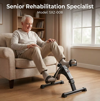 Bicicleta de Ejercicio Mini Ajustable de Acero de Grado Médico BNcompany, Plegable y Portátil, con Capacidad de 100 kg, para Uso Doméstico por Personas Mayores