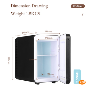 ตู้เย็นขนาดเล็ก 4 ลิตร ตู้เย็นมินิแบบพกพา เหมาะสำหรับผลิตภัณฑ์ดูแลผิว อาหาร ยา นมแม่ ใช้ในบ้านและในรถยนต์ - Product Image 4