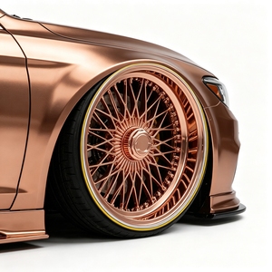 Cerchi a Raggi Cromati in Oro Rosa Stile Dayton Personalizzati 20-28 Pollici 5x120 5x127 5x127 per Automobili - Product Image 3