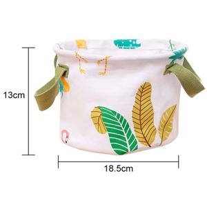 Custom Size Rectangular <strong>Mini</strong> Laundry <strong>Hamper</strong> Foldable Printing Fabric Cloth Folding Nursery Storage <strong>Basket</strong> - Product Image 2