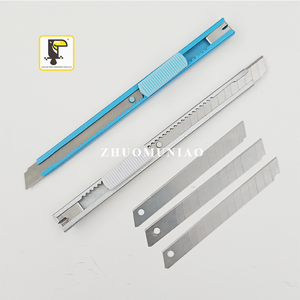 Cuchillo retráctil de precisión para afición, hoja de corte de acero inoxidable, 60 grados, 9MM - Product Image 3