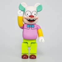 Boneka Beruang Edisi Tinggi 400% 28cm Figur Aksi Bergerak Simpson Bearbricks Dekoratif
