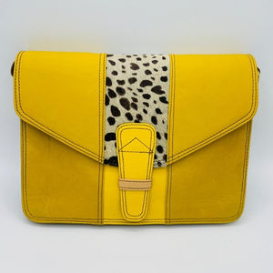 Yellow Ladies Sling <b>Bag</b> Handmade Shoulder <b>Strap</b> <b>Bag</b> Women's Crossbody Handbag best quality collection - Product Image 4