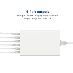 Produits les plus vendus <span class=keywords><strong>Chargeur</strong></span> rapide 5V 2.4A Station de charge à 6 ports <span class=keywords><strong>Chargeur</strong></span> <span class=keywords><strong>USB</strong></span> <span class=keywords><strong>multiple</strong></span> intelligent pour téléphone portable - Product Image 5