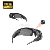 Lunettes de soleil avec caméra WIFI sportive, enregistrement vidéo HD 1080P sur MicroSD, verres de protection UV400, caméra portable mains libres, grand angle 90°