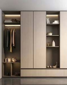 BALOM Modern Glass Wardrobe <b>Wooden</b> Bedroom Wardrobe for Home Funiture Modern Closet for Clothes Functional <b>Cabinet</b> - Product Image 5