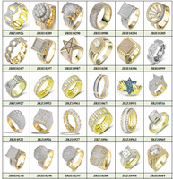 Jasen Bijoux Hip Hop Personnalisé Glacé 925 Argent Moissanite Diamants Diamant Animal Lapin Anneaux pour Femmes